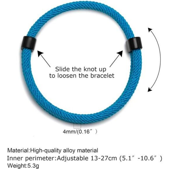 Nautical Braided Rope Bracelet Set Men Women Adjustable Handmade Cord - Picture 5 of 7